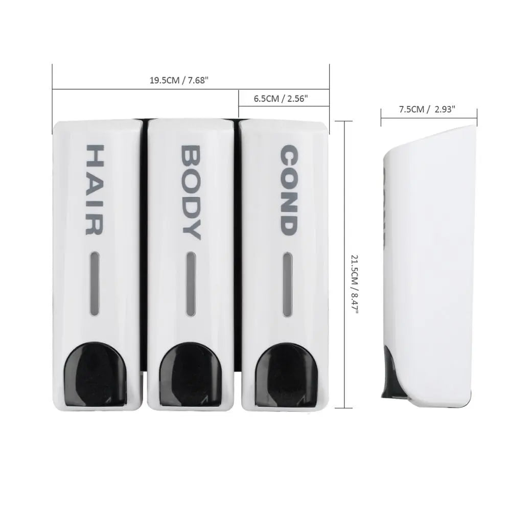 Wall-mounted shower dispenser