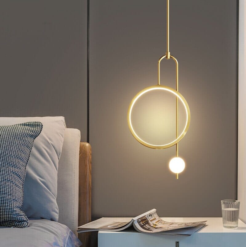Celestra Gold Ring Pendant Light for Ambience and Warmth