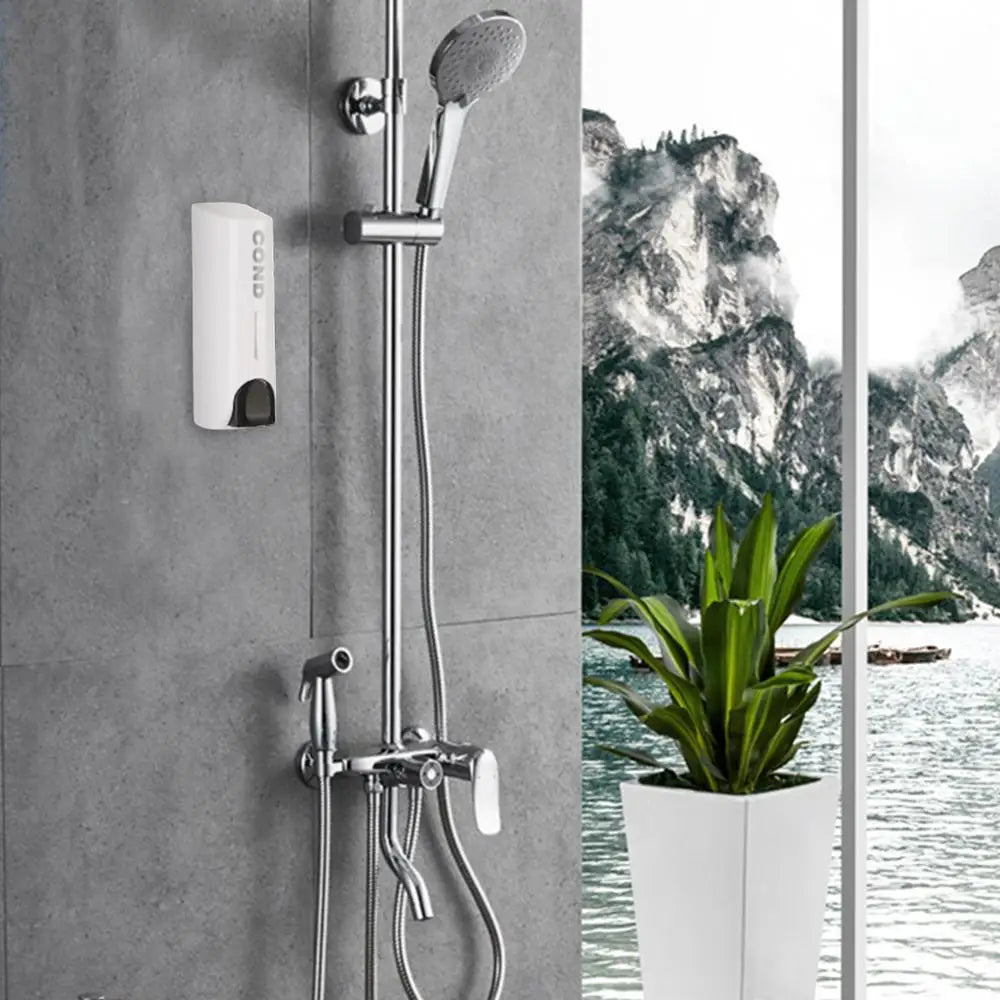 Wall-mounted shower dispenser