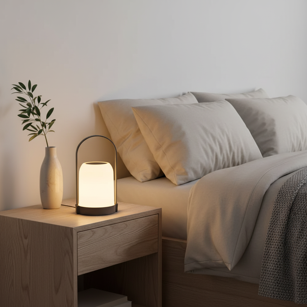 Aurora LED Table Lamp With Warm Light, Sleek Modern Design For Living Rooms