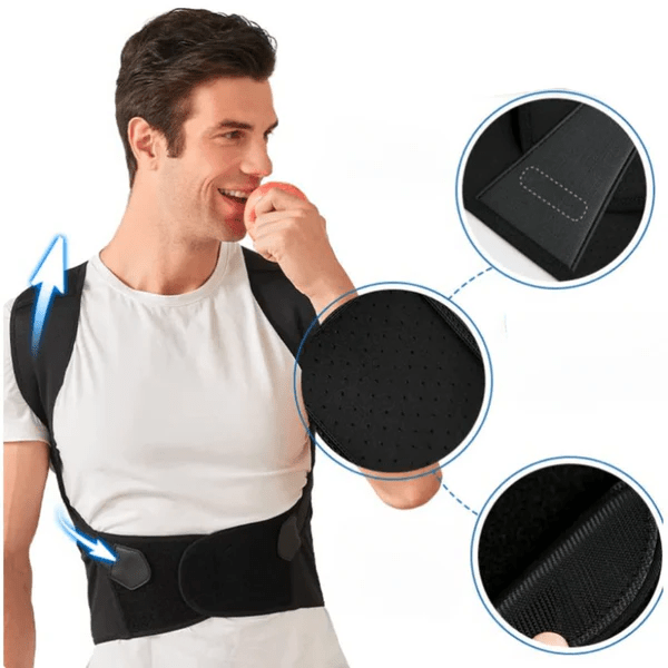 SpineEase hát- és válltartás-korrekciós eszköz munkahelyi támogatáshoz