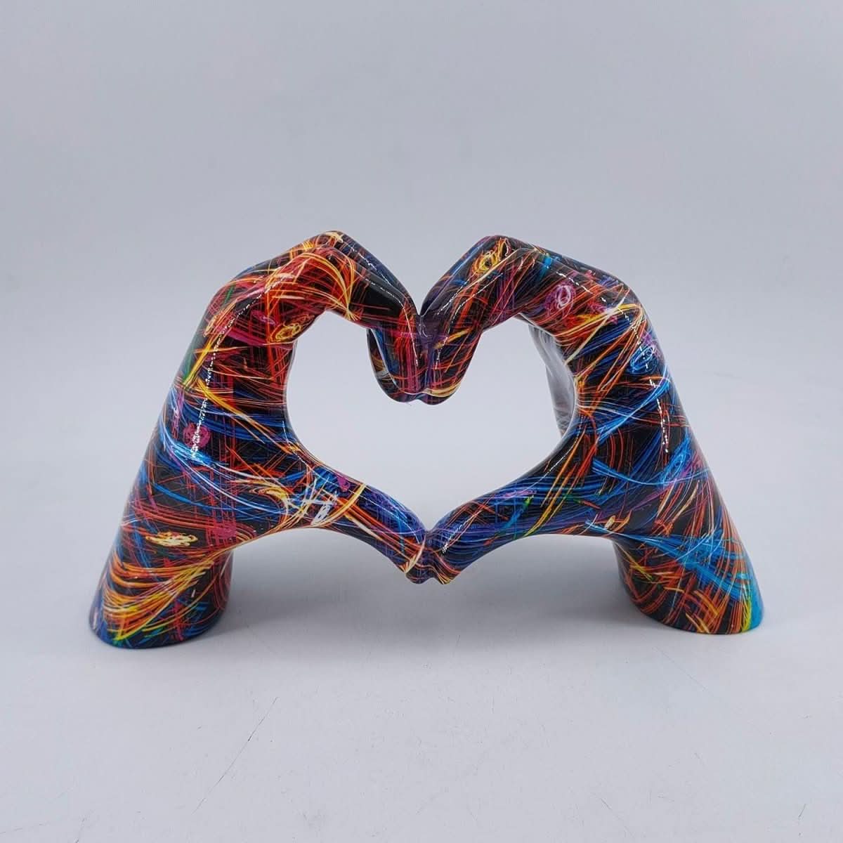 Figurină decorativă din lemn lucrată manual HeartCraft pentru iubitorii de casă