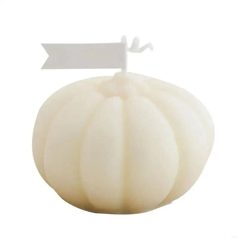 Vela Aromática Abóbora AmberAura Feita à Mão Brilho Aconchegante Para Decoração de Casa