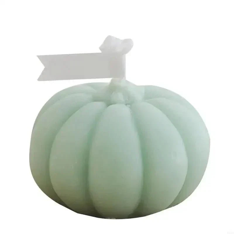 Vela Aromática Abóbora AmberAura Feita à Mão Brilho Aconchegante Para Decoração de Casa