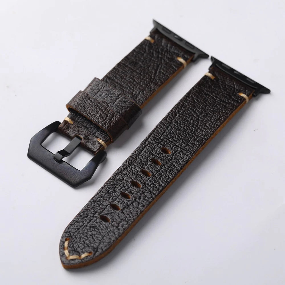 Aurelia Handmade Vintage Leather Strap For Apple Watch