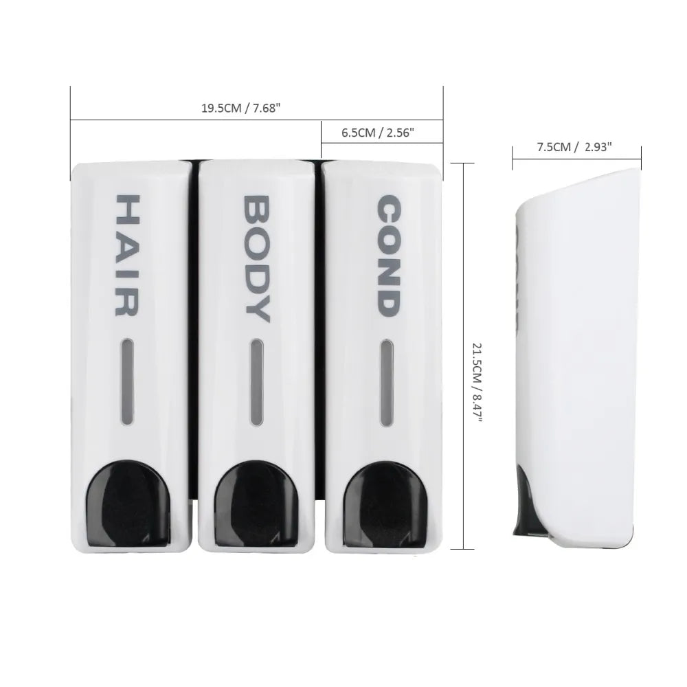 Wall-mounted shower dispenser