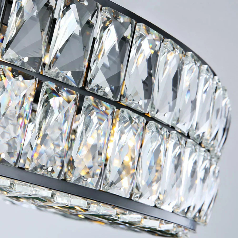 Lampadario a Cristalli Astra con Finitura Metallica Elegante per Case di Pregio
