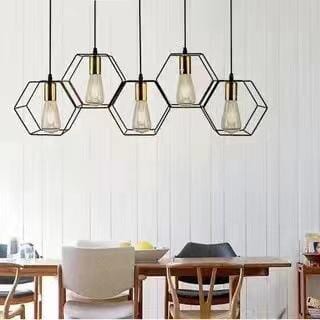 Industrialny żyrandol żelazny Atlas Ironworks w stylu retro nowoczesnym