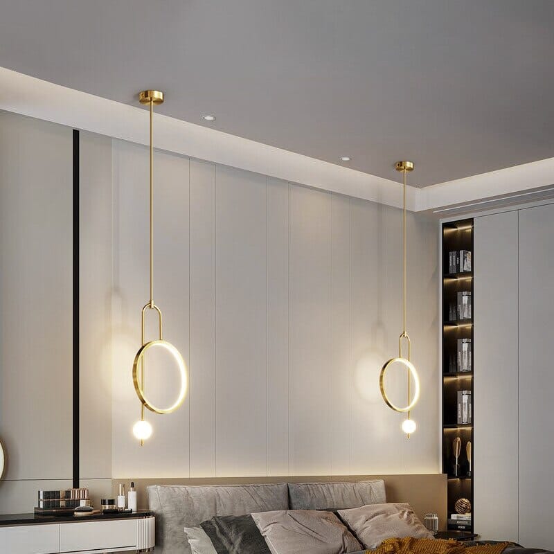 Celestra Gold Ring Pendant Light for Ambience and Warmth
