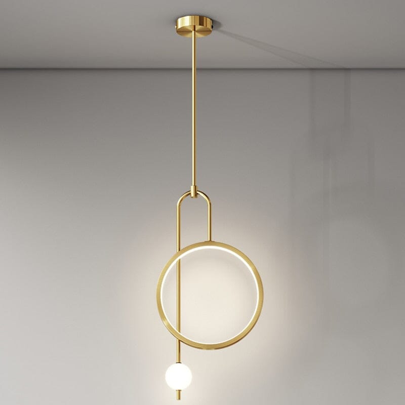 Celestra Gold Ring Pendant Light for Ambience and Warmth