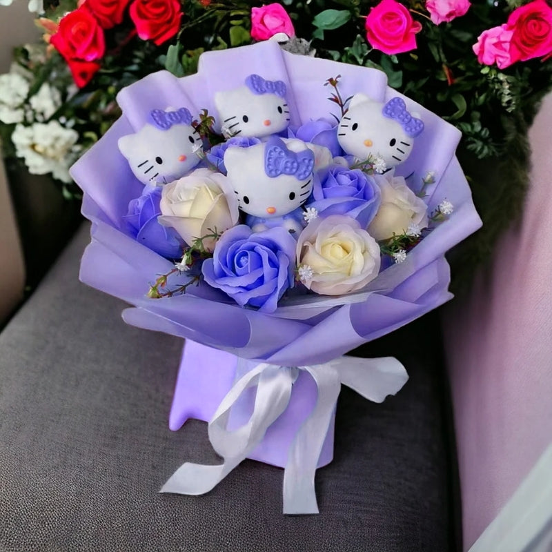 Hello Kitty Floral Bouquet For Birthdays And Joyful Surprises