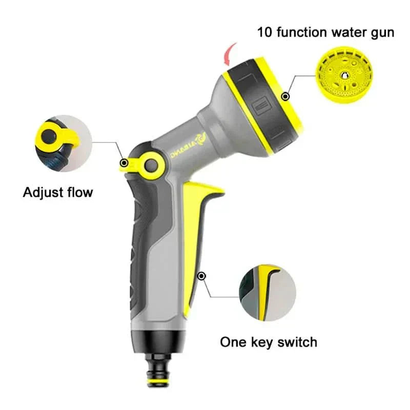 AquaNova Heimwerker-Spritzpistole mit zehn einstellbaren Mustern und ergonomischem Griff