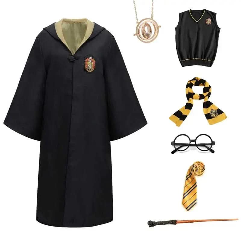 Arcane Grove Hogwarts Wizard Costume Kit With Cloak And Accessories For All Ages