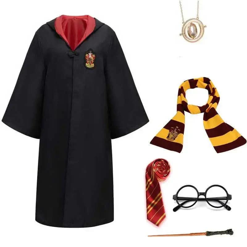 Arcane Grove Hogwarts Wizard Costume Kit With Cloak And Accessories For All Ages