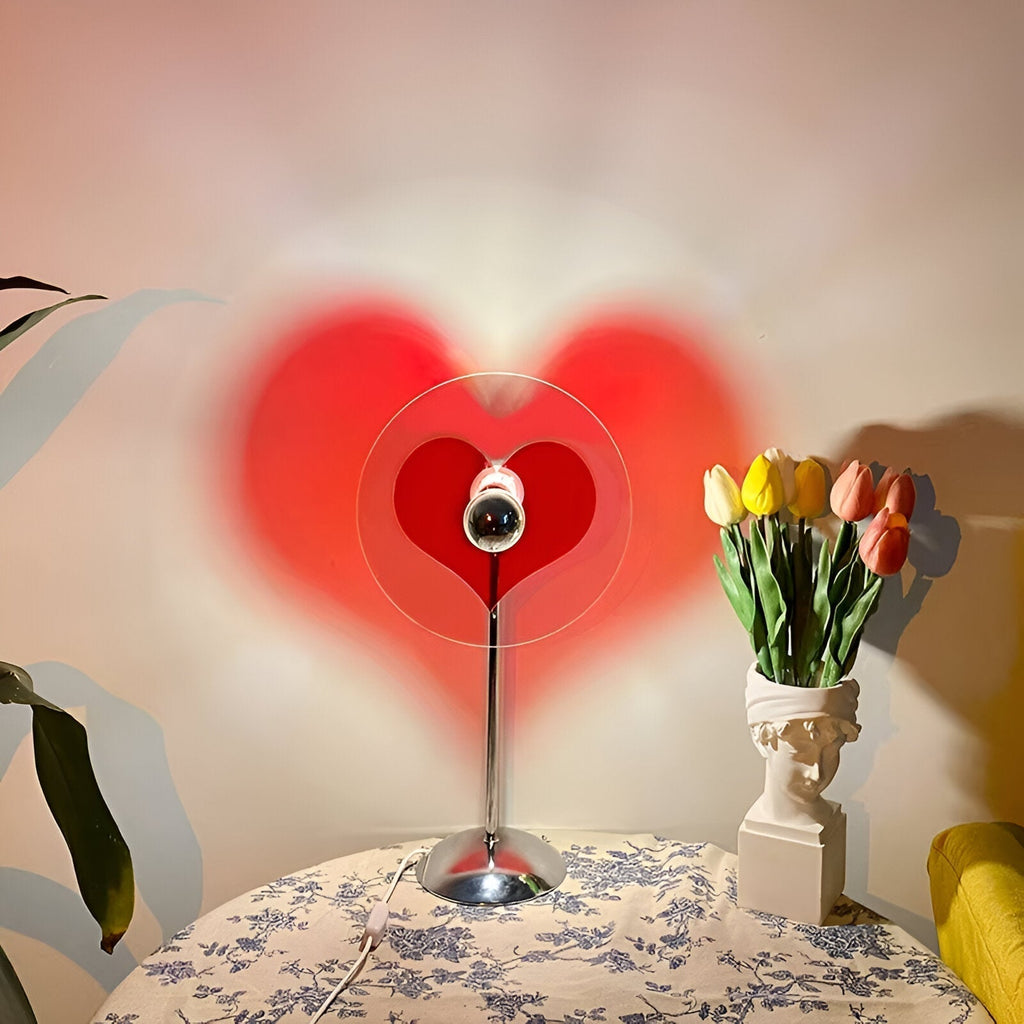 Orion Retro disková LED stolní lampa na stůl, komodu a noční stolek