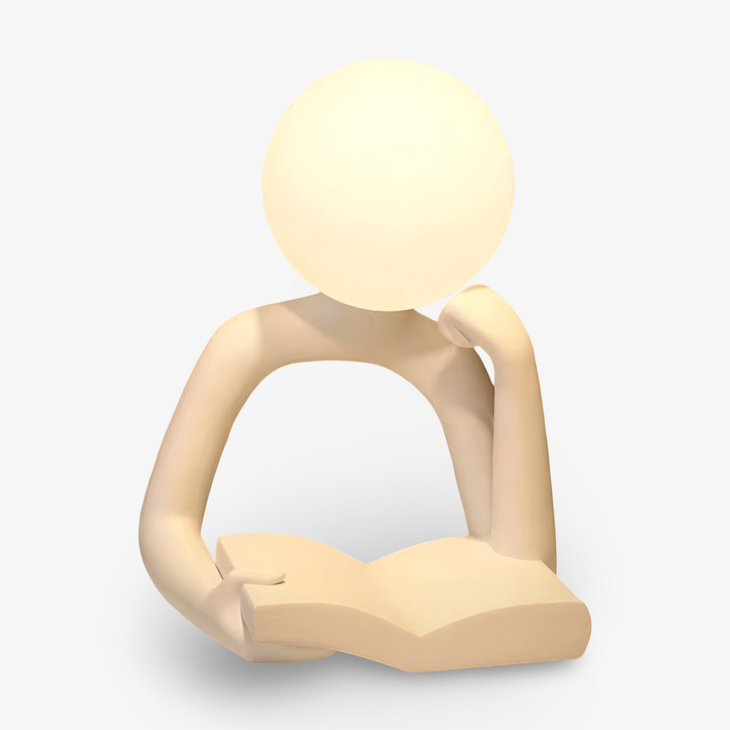 Lampada da Tavolo da Lettura Aura LumenFigure per Libri con Design Scultoreo