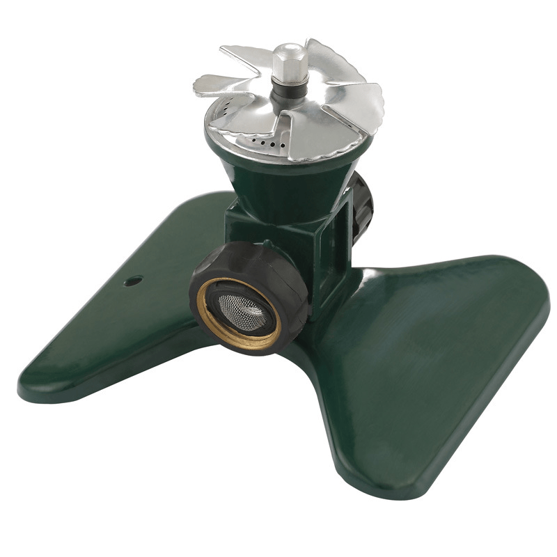 HydroSpin Sprinkler System, 360 Degree Coverage, Durable Metal Construction