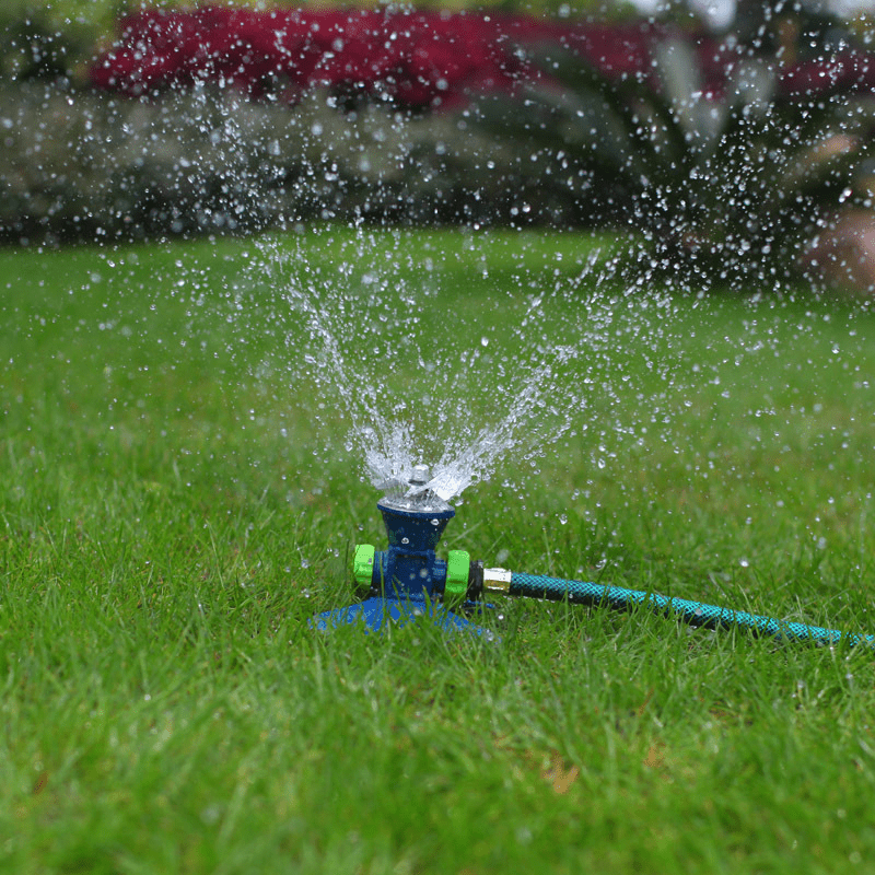 HydroSpin Sprinkler System, 360 Degree Coverage, Durable Metal Construction