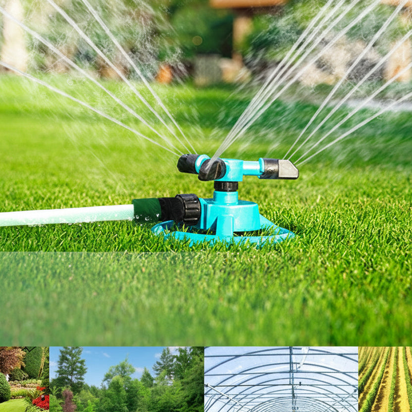 Turbo Bloom 360-Degree Lawn Sprinkler For Uniform Garden Coverage