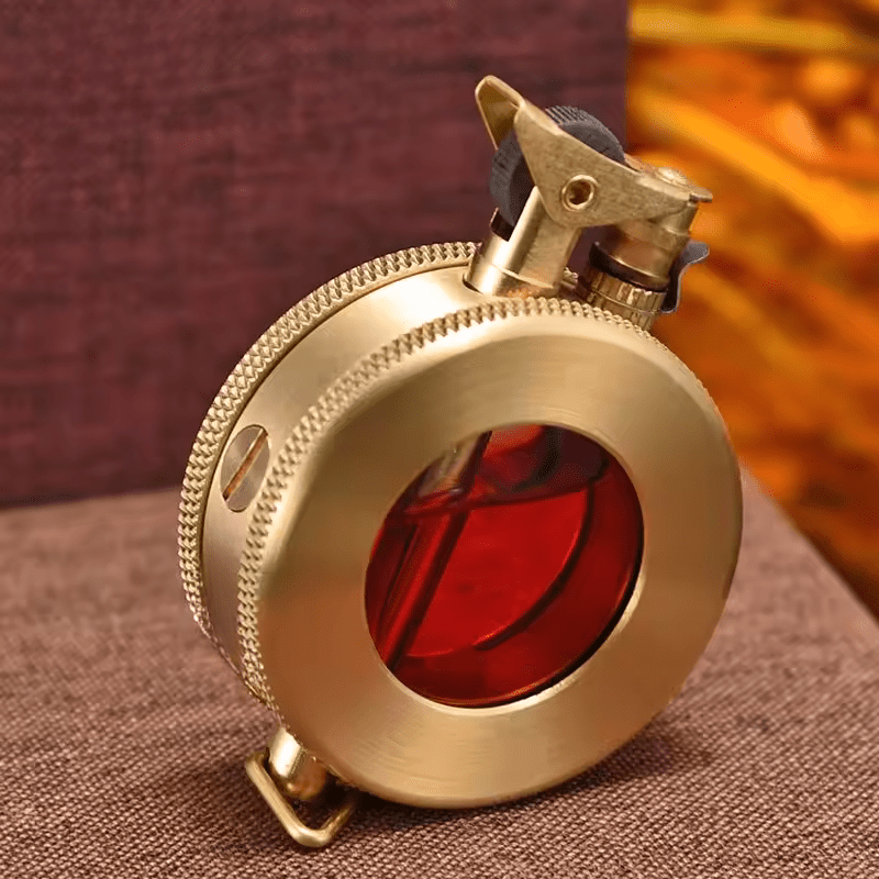 Aurora Lighter With Vintage Metal Finish Classic Windproof Design And Retro Charm
