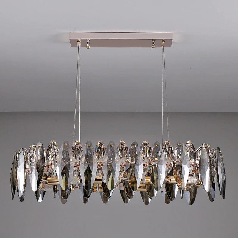 Lampadario a Foglia di Cristallo Nordico Aurelia dalla Collezione Lumen