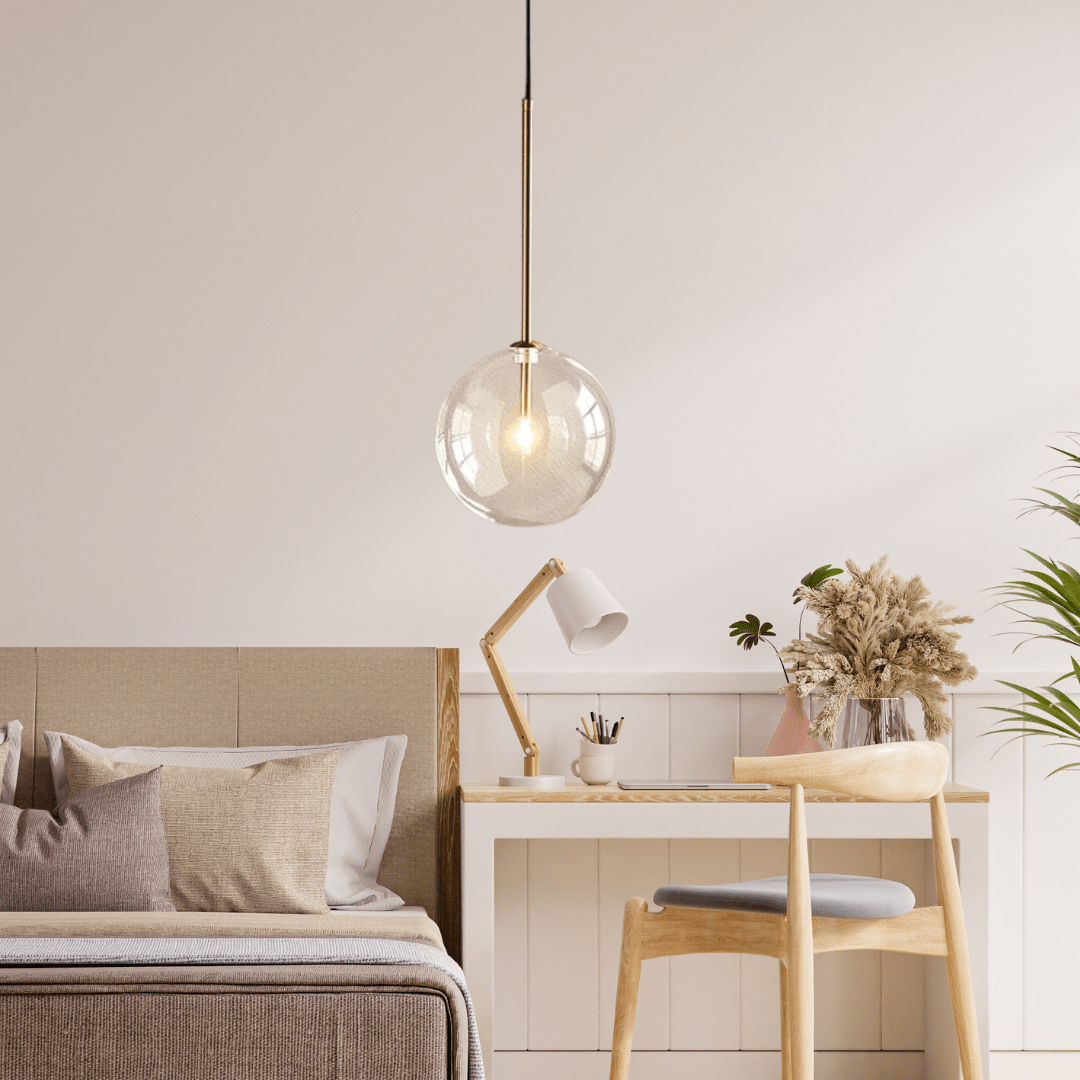 Lámparas Colgantes de Bola de Cristal Lumenora por Asteron Studio