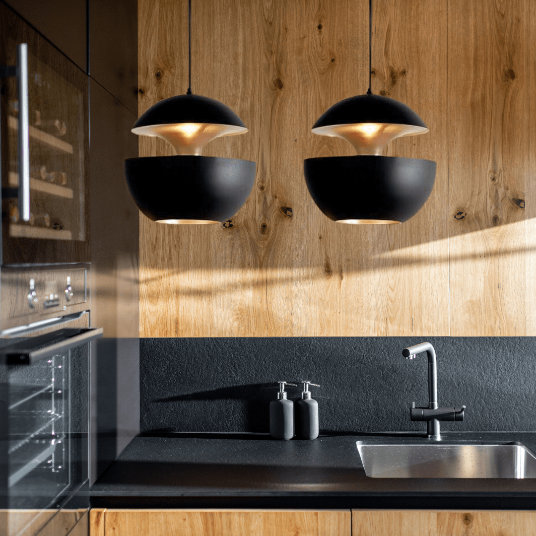 Lustră Pandantiv Nordică Aurelia Apple din Aluminiu pentru Bucătării Moderne