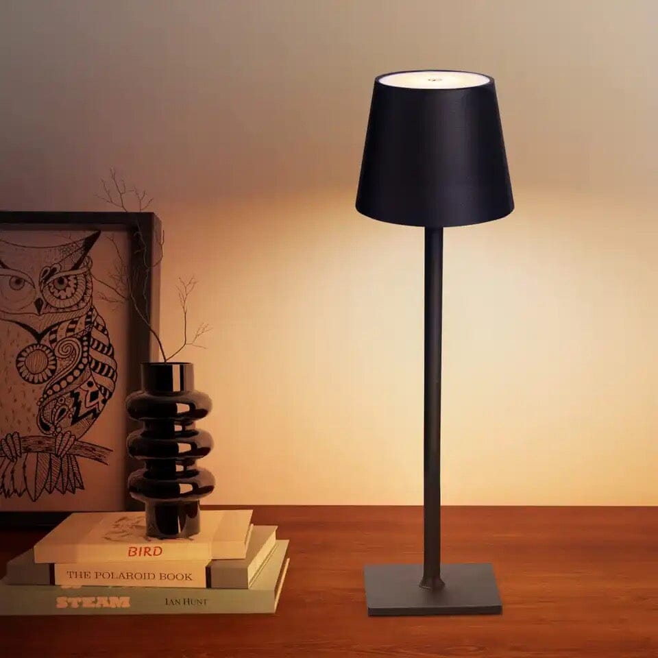 Lampada da Tavolo LED Ricaricabile Senza Fili e Dimmerabile HaloLux