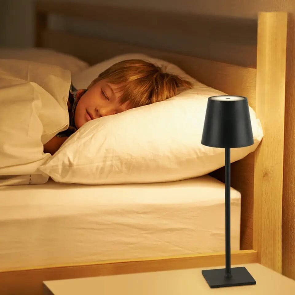 Lampada da Tavolo LED Ricaricabile Senza Fili e Dimmerabile HaloLux