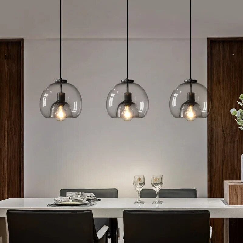 Candeeiros Suspensos Aurelia em Vidro para Cozinhas e Casas de Banho Modernas