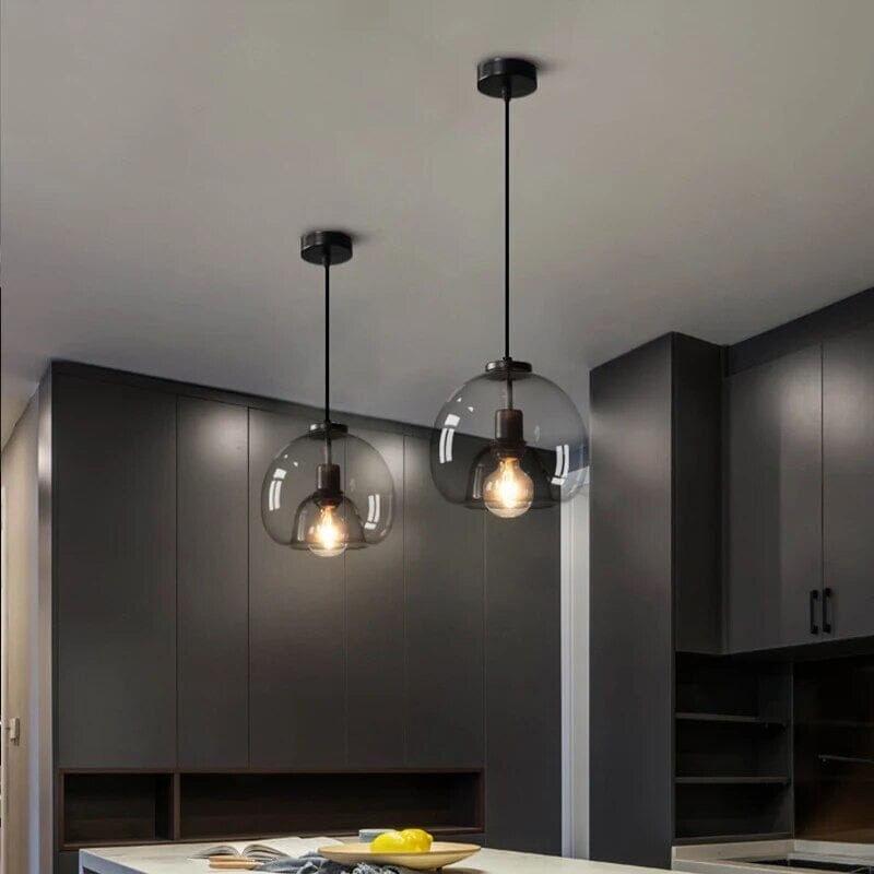 Candeeiros Suspensos Aurelia em Vidro para Cozinhas e Casas de Banho Modernas