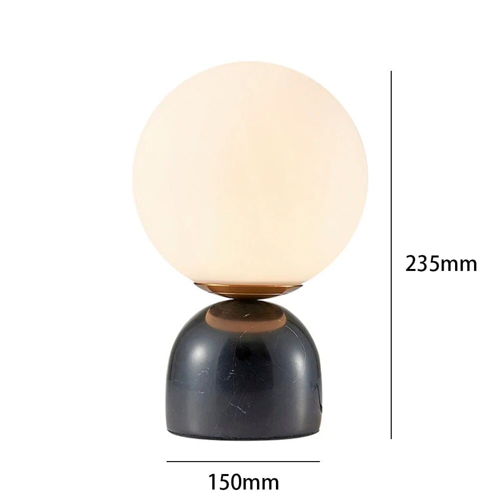 LumaNova glazen bol tafellamp met sfeervolle LED gloed