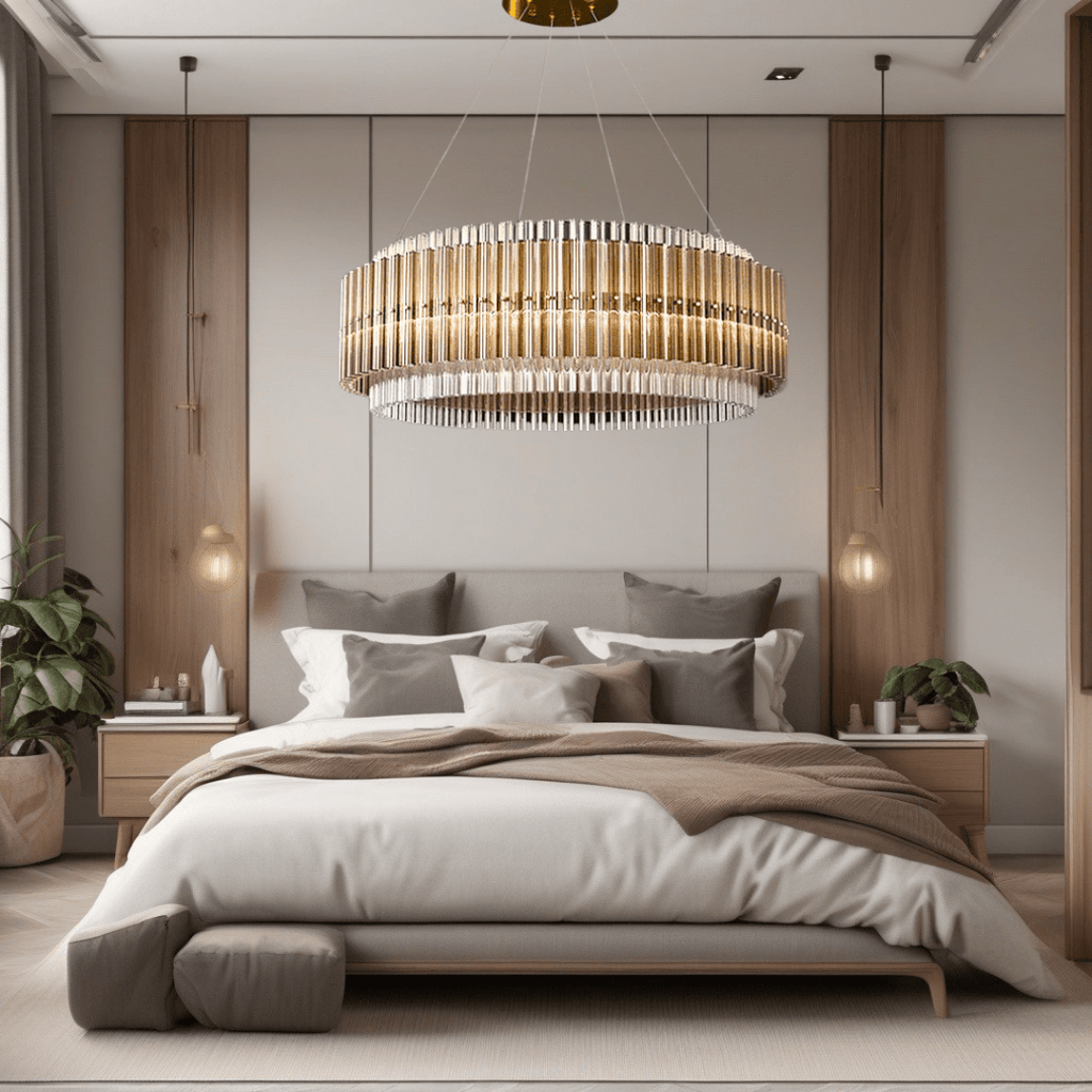 Candeeiro de Cristal em Vidro Aurelia para Iluminação Intemporal de Casa