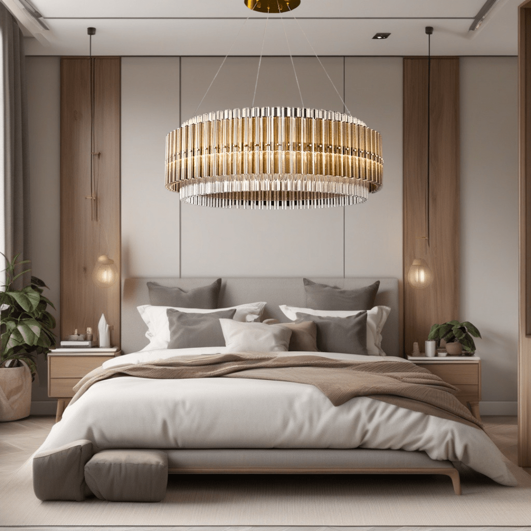 Candeeiro de Cristal em Vidro Aurelia para Iluminação Intemporal de Casa