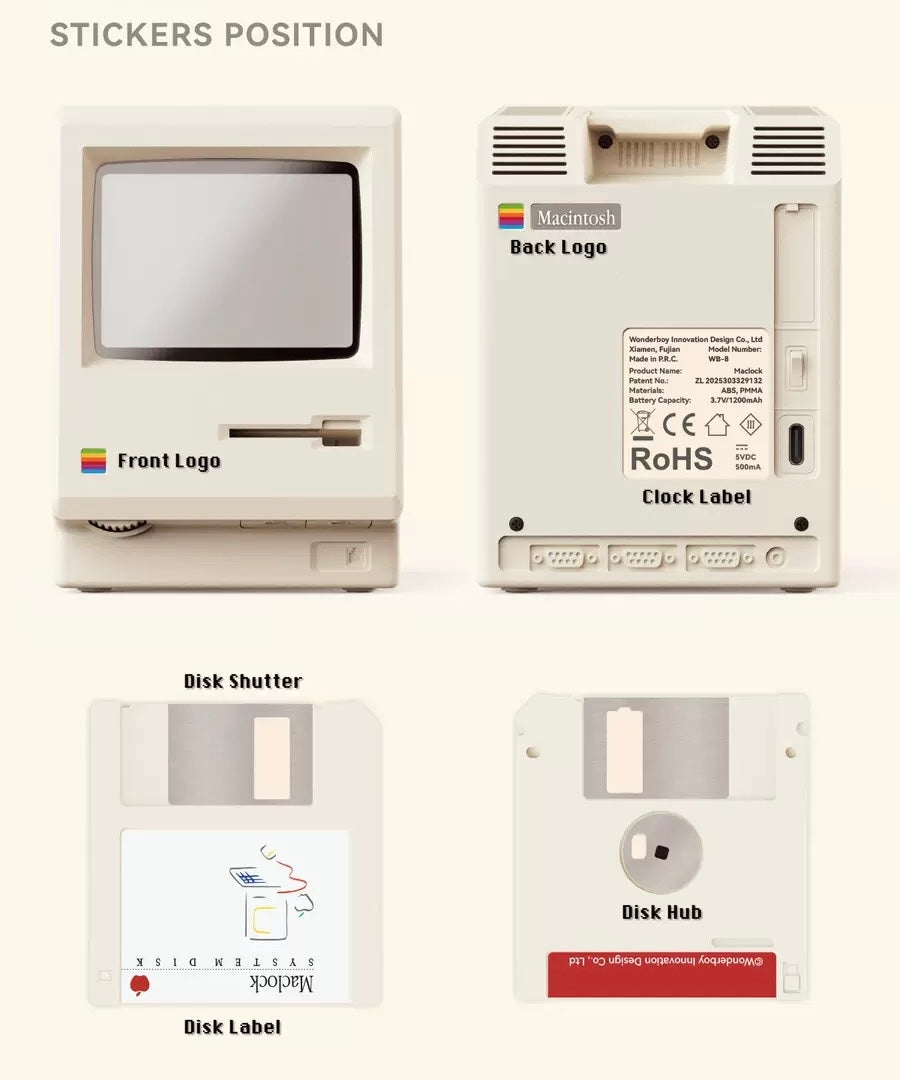 NexaTick Retro Computer Look Digital Alarm Clock for Home Office and Desk Decor