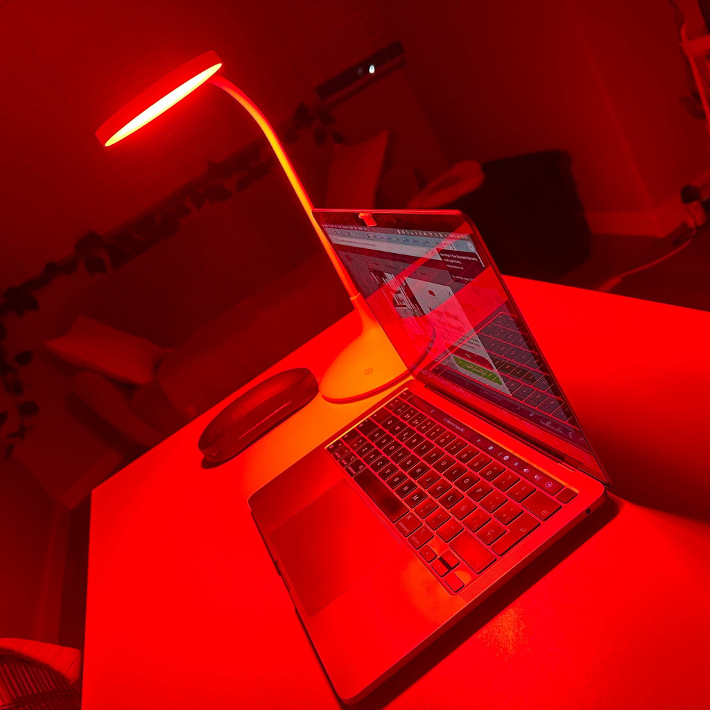 Velvet Dusk Cozy Red Glow Night Lamp For Home Bedroom And Desk
