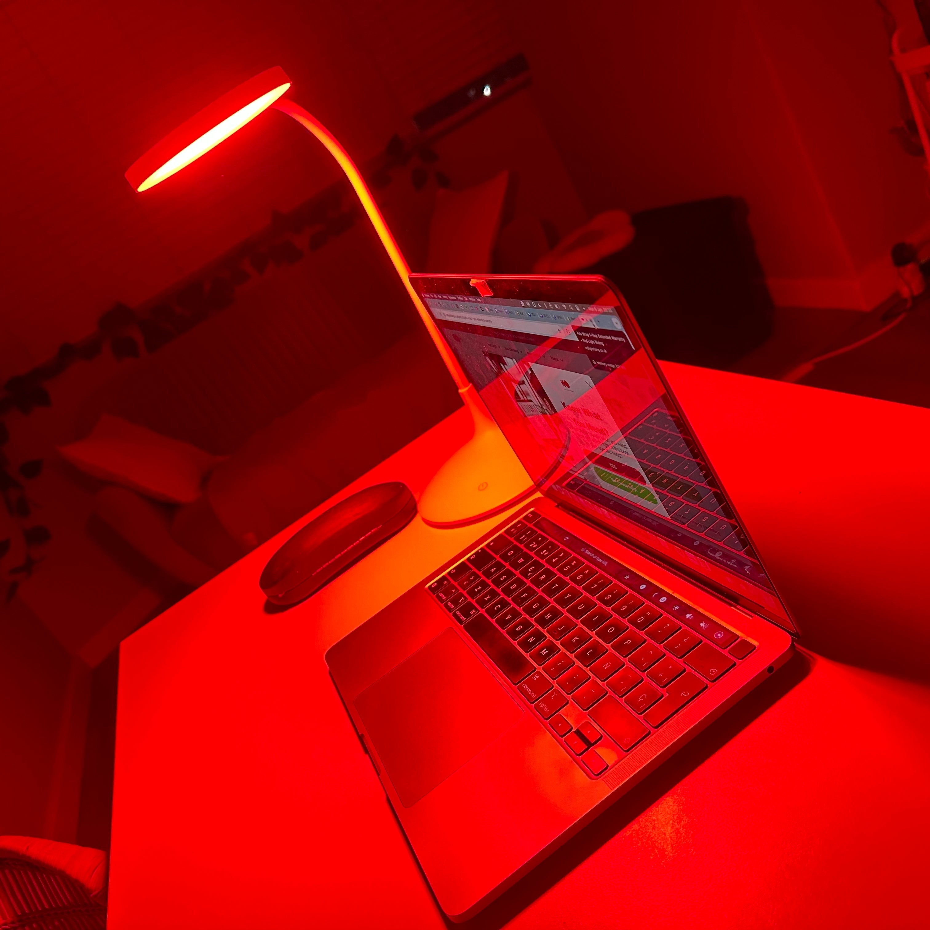 Velvet Dusk Cozy Red Glow Night Lamp For Home Bedroom And Desk