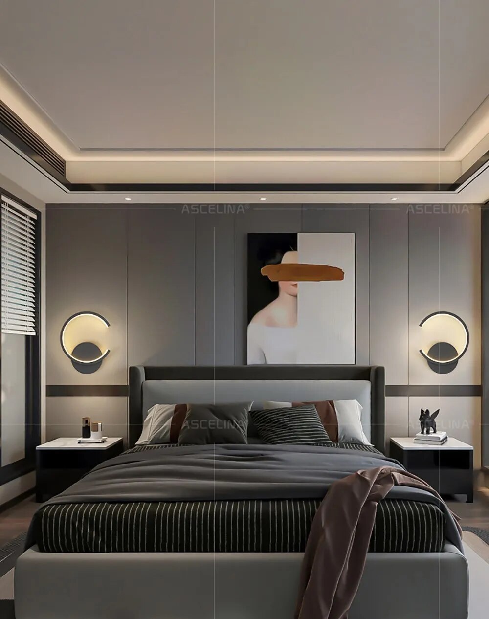 Lampada da Parete AstraLux LED con Design Moderno e Lineare per Casa e Ufficio