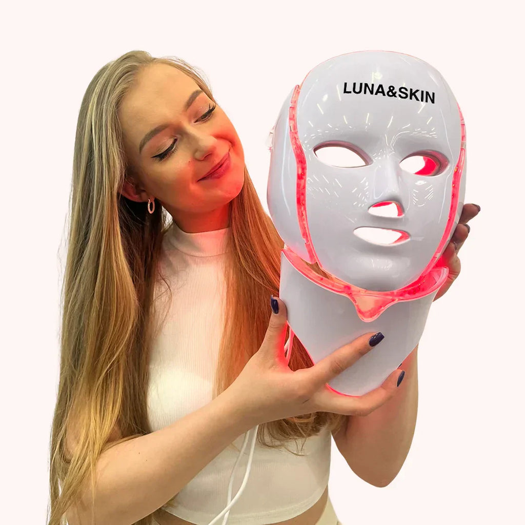 NovaGlow RegenMask LED Face and Neck Skin Rejuvenation Mask for Home Use