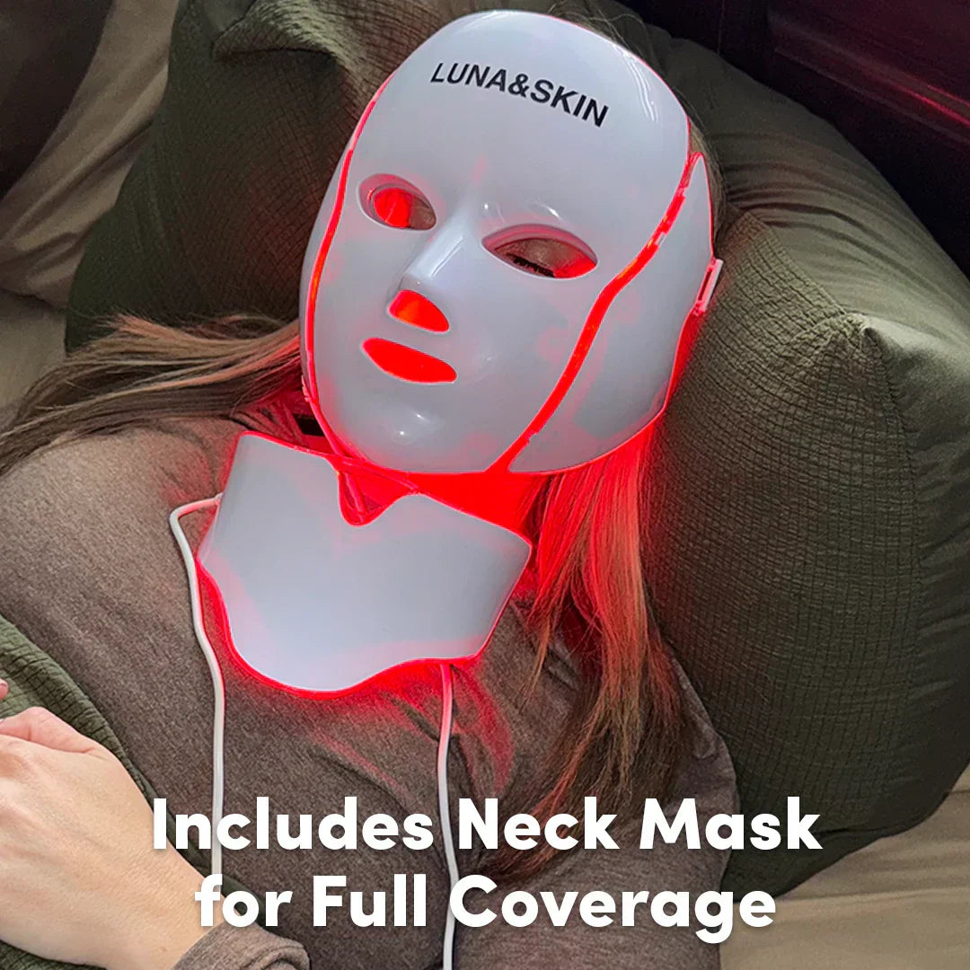 NovaGlow RegenMask LED Face and Neck Skin Rejuvenation Mask for Home Use