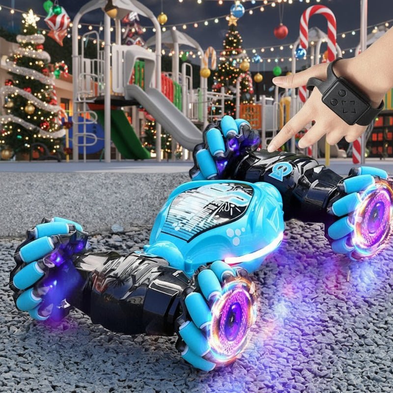 FluxRover ferngesteuertes Auto mit LED-Beleuchtung, Gestenerkennung und 360-Grad-Drehung