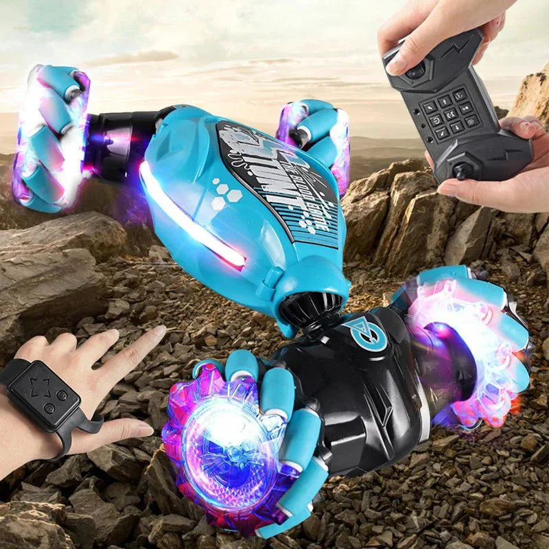 FluxRover Remote Control Car With LED Illumination, Gesture Sensing, And 360 Degree Turn