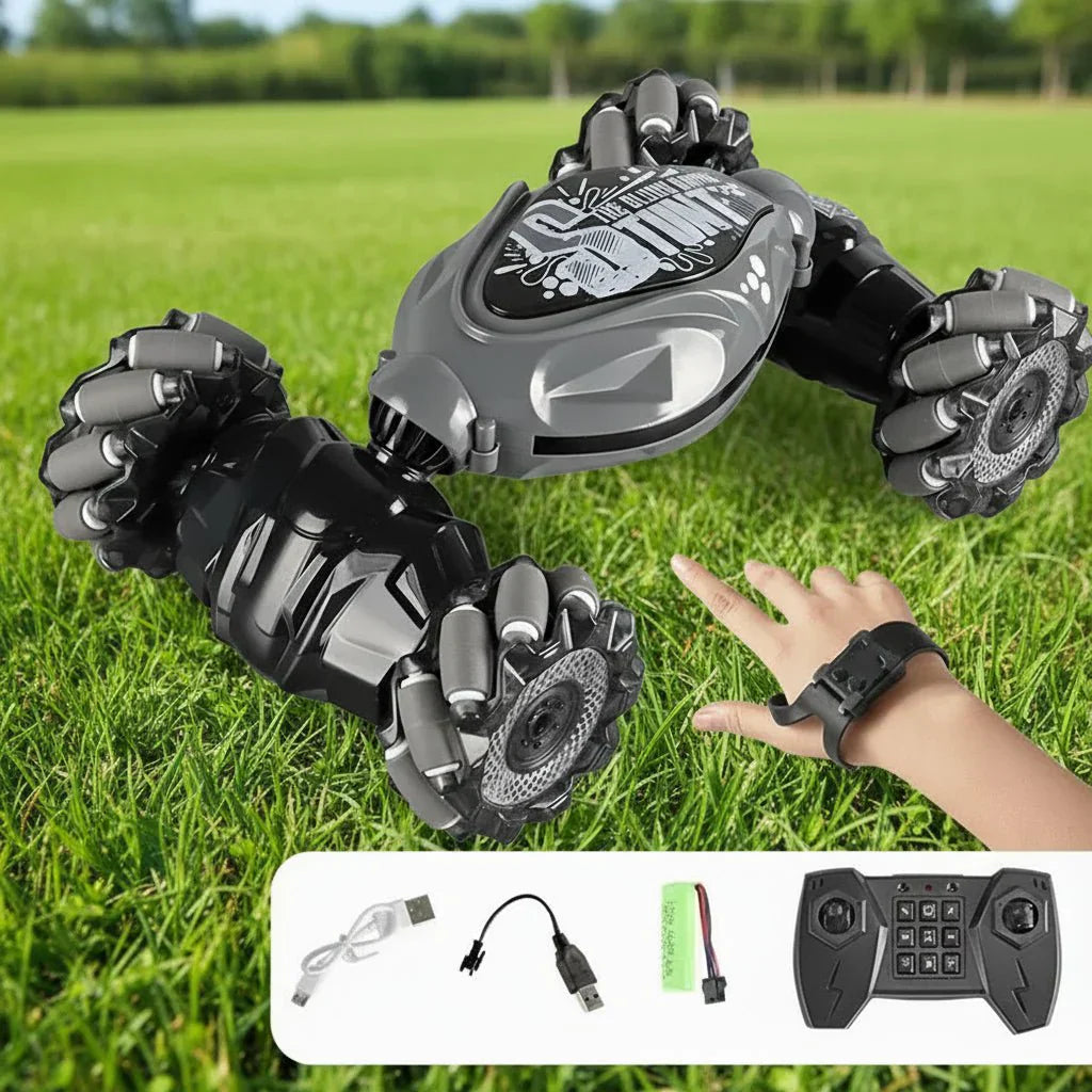 FluxRover ferngesteuertes Auto mit LED-Beleuchtung, Gestenerkennung und 360-Grad-Drehung