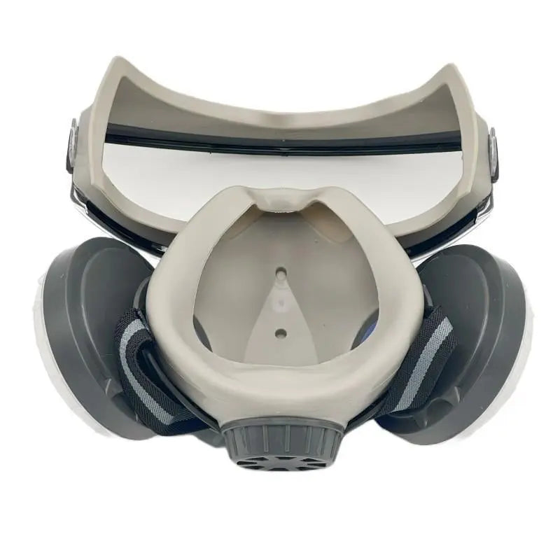 Maschera respiratoria integrata con occhiali incorporati per polvere da falegnameria e pittura