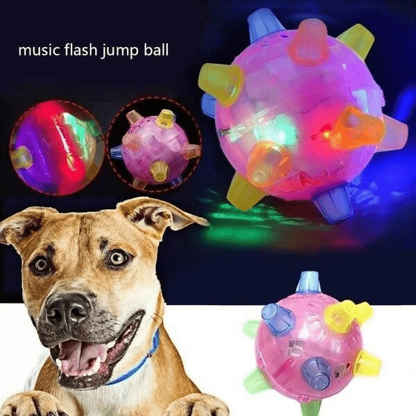 LumenPaw Interactive LED Jumping Ball For Dogs Unpredictable Fun And Active Play