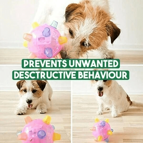 LumenPaw Interactive LED Jumping Ball For Dogs Unpredictable Fun And Active Play