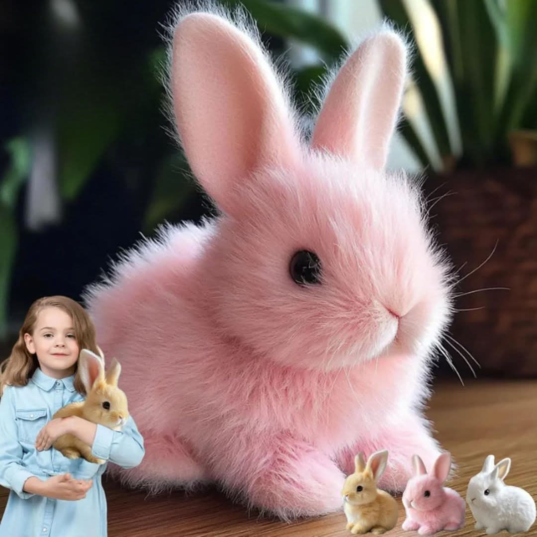 CuddleBop Interactive Bunny Plush Toy For Kids Hopping Nose Twitch Sounds