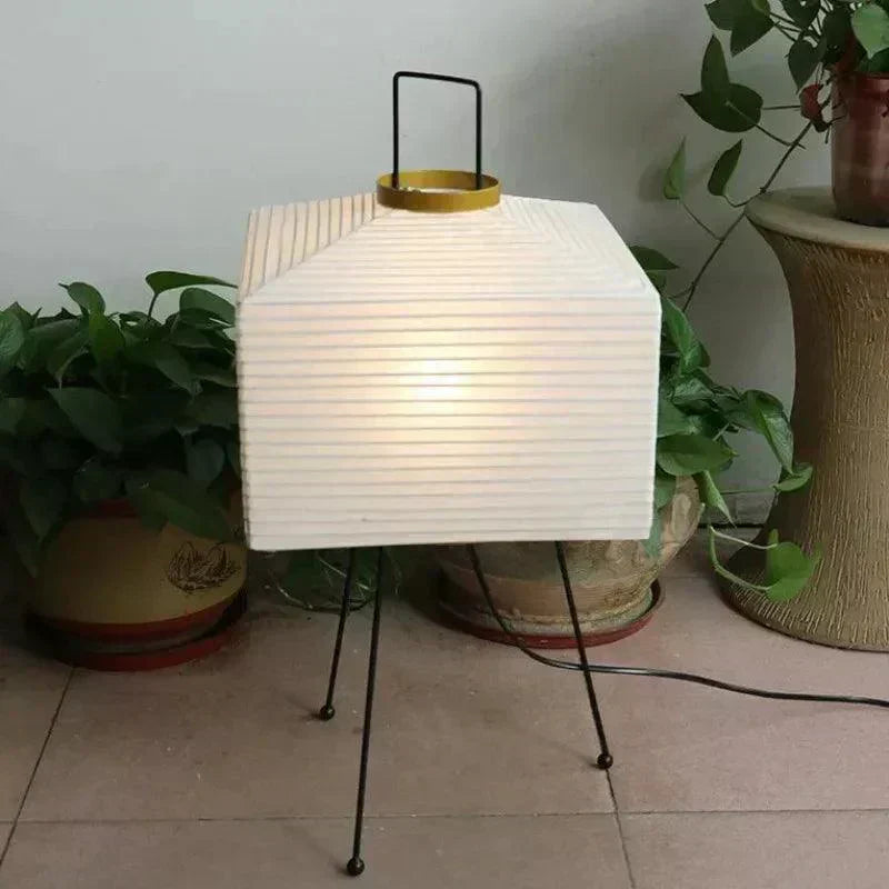 NovaLume Japandi Rice Paper Ambient Table Lamp for Living Room and Bedroom