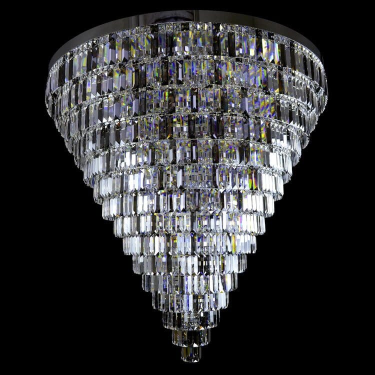 LumaLuxe Kristallen Kroonluchter XL Weelderige Plafondlamp