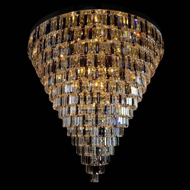 LumaLuxe Kristallen Kroonluchter XL Weelderige Plafondlamp